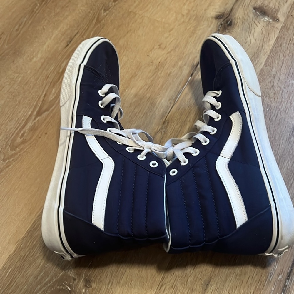 VANS Men's Sk8-Hi Skateboarding Shoes Navy Men's Sz 12 Sneakers - Picture 7 of 14